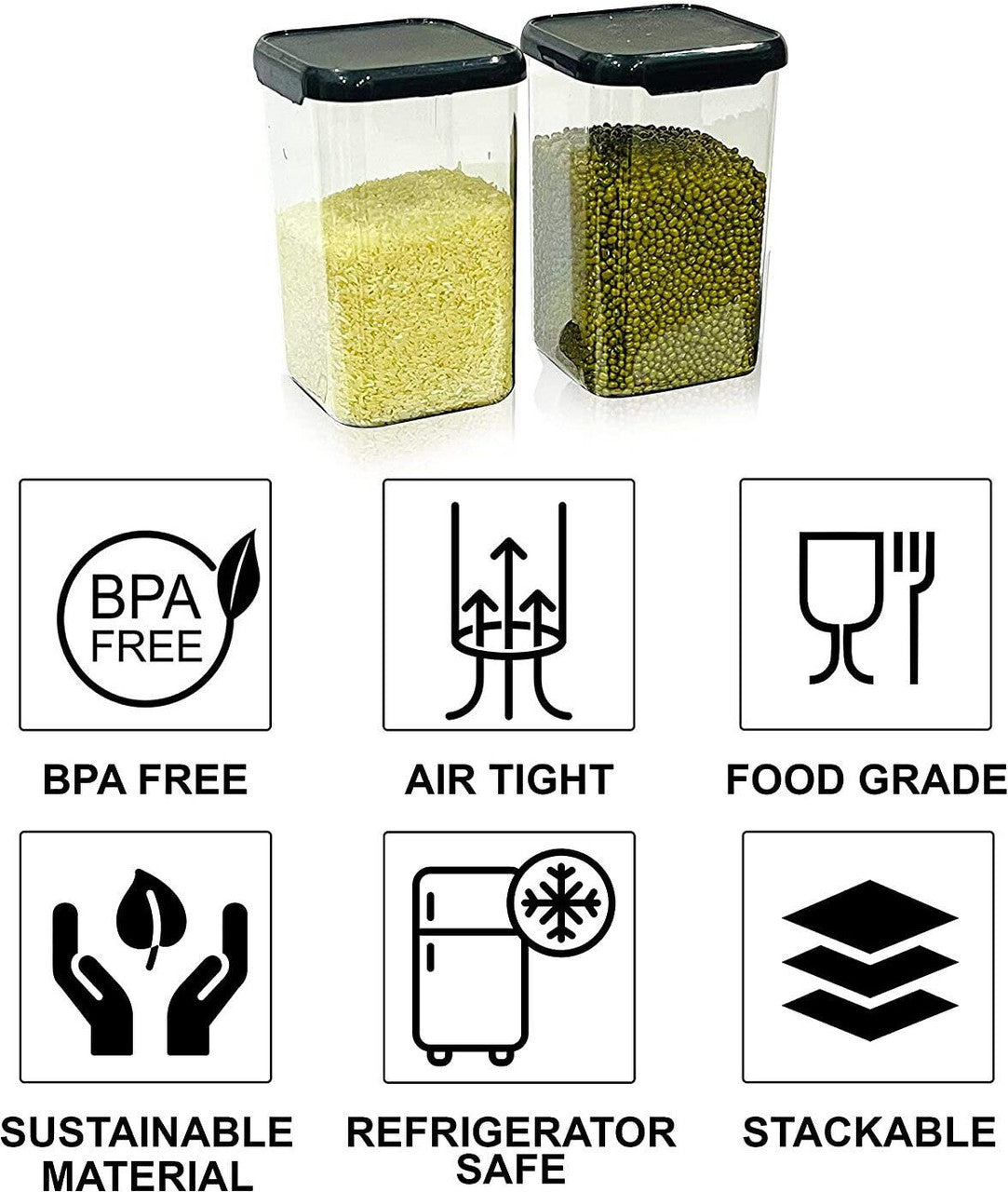 Women 1st Choice Plastic Grocery Container - 1100 ml