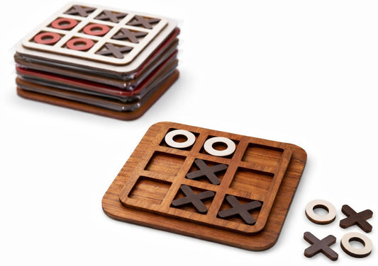 Gifty Joy Wooden Tic Tac Toe Large Size Puzzle |Birthday Return Gift for Kids (10 Pieces)