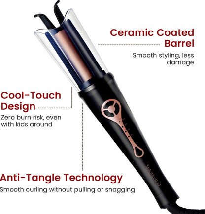 URBANYOG MakeMeeBold Automatic Hair Curler | Electric Hair Curler...more