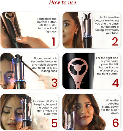 URBANYOG MakeMeeBold Automatic Hair Curler | Electric Hair Curler...more