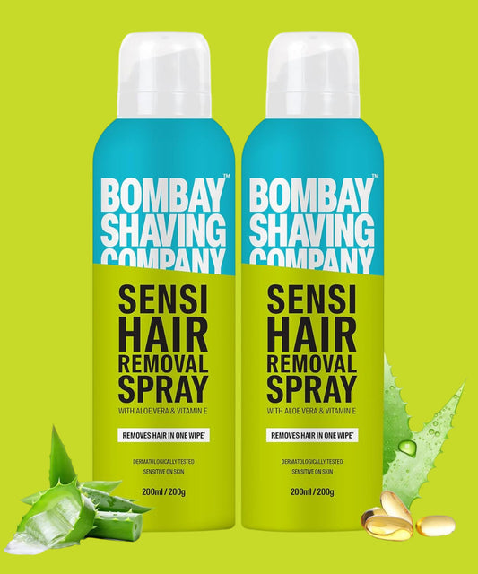 BOMBAY SHAVING COMPANY Hair Removal Spray-Painless & Irritation Free Spray (400 g, Set of 2)