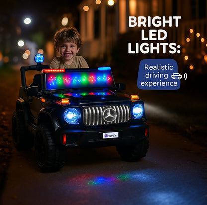 dual motor, remote control, music and light jeep battery