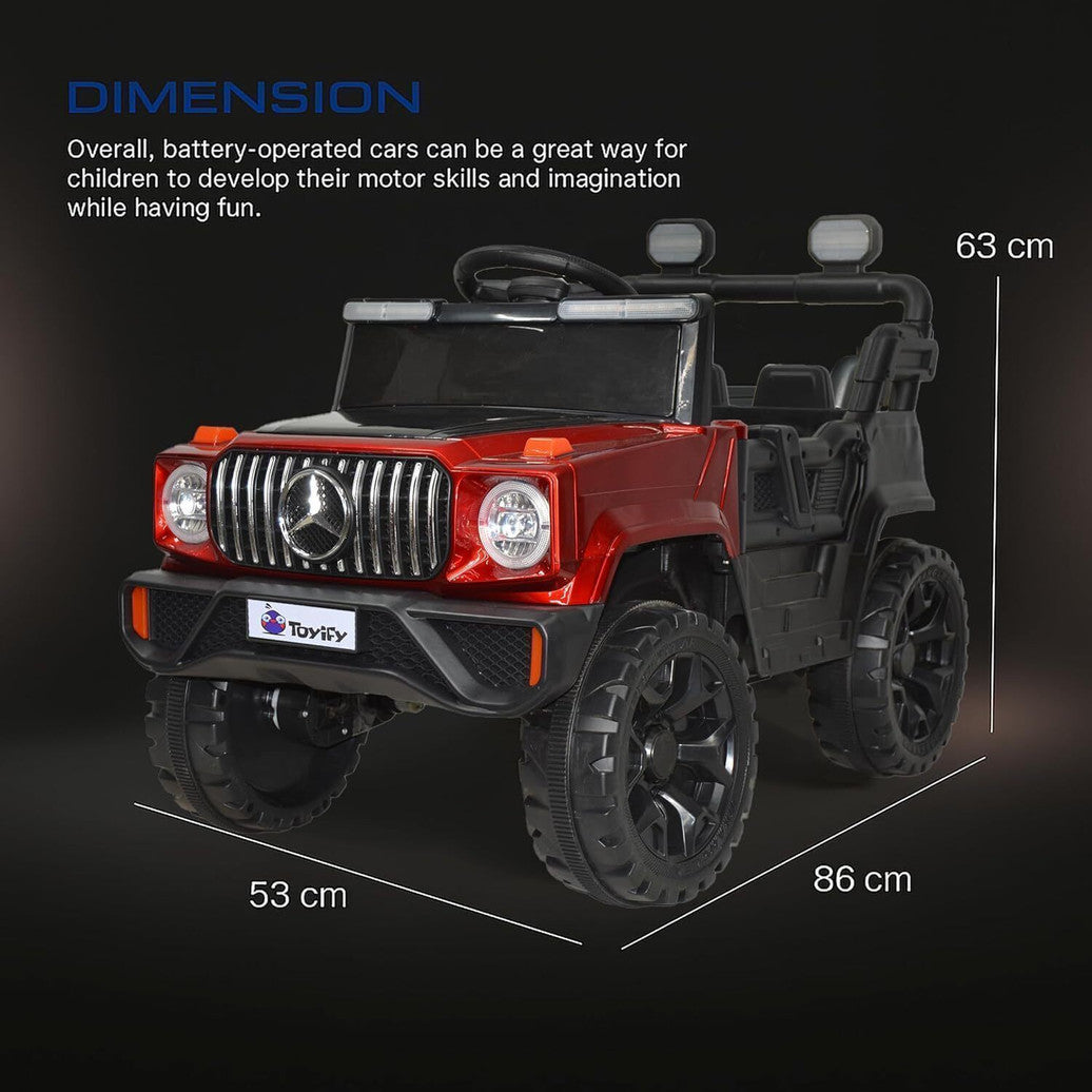 dual motor, remote control, music and light jeep battery