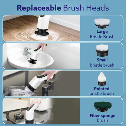 9 in 1 electric scrubber brush
