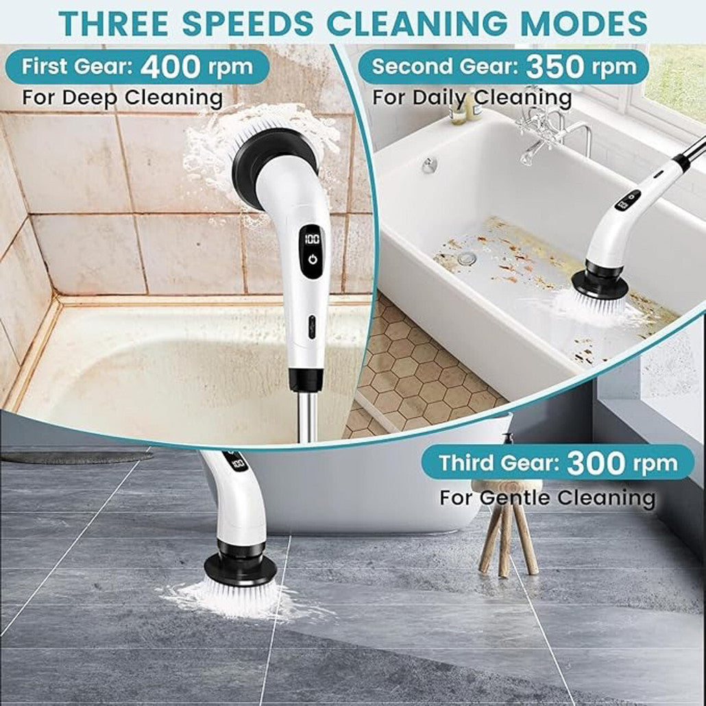 9 in 1 electric scrubber brush