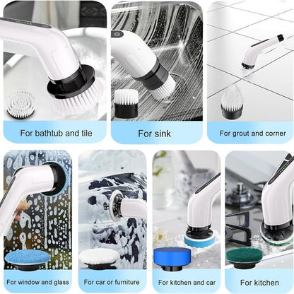 9 in 1 electric scrubber brush