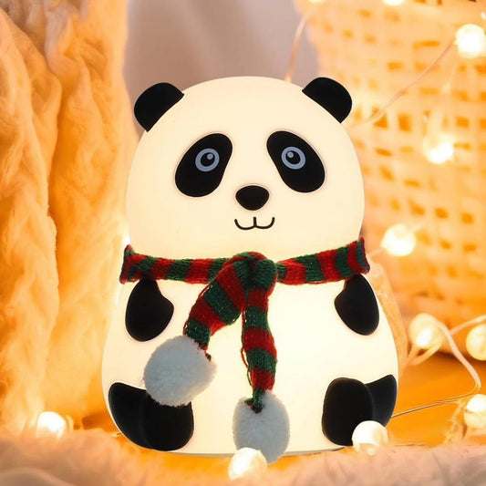 Cute Panda Lamp | Rechargeable 7-Color Light | Ideal Room Decore (14 cm)