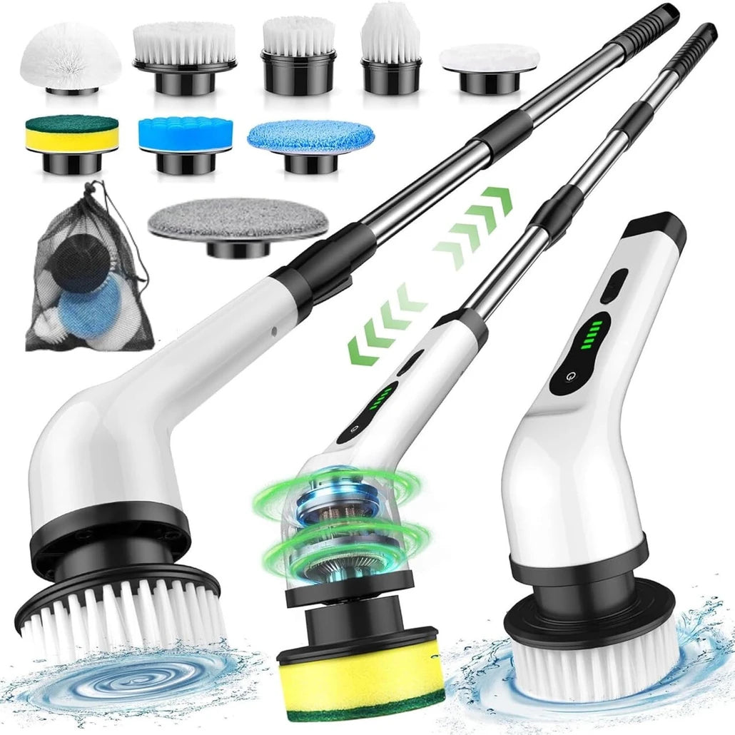9 in 1 electric scrubber brush