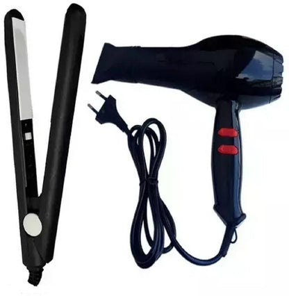 Hair dryer & mini hair straightener