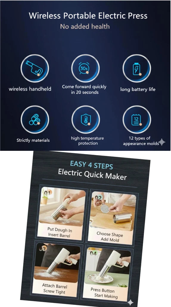 electric idiyappam/noolappam/muruke/noodles/pasta maker 12 in 1