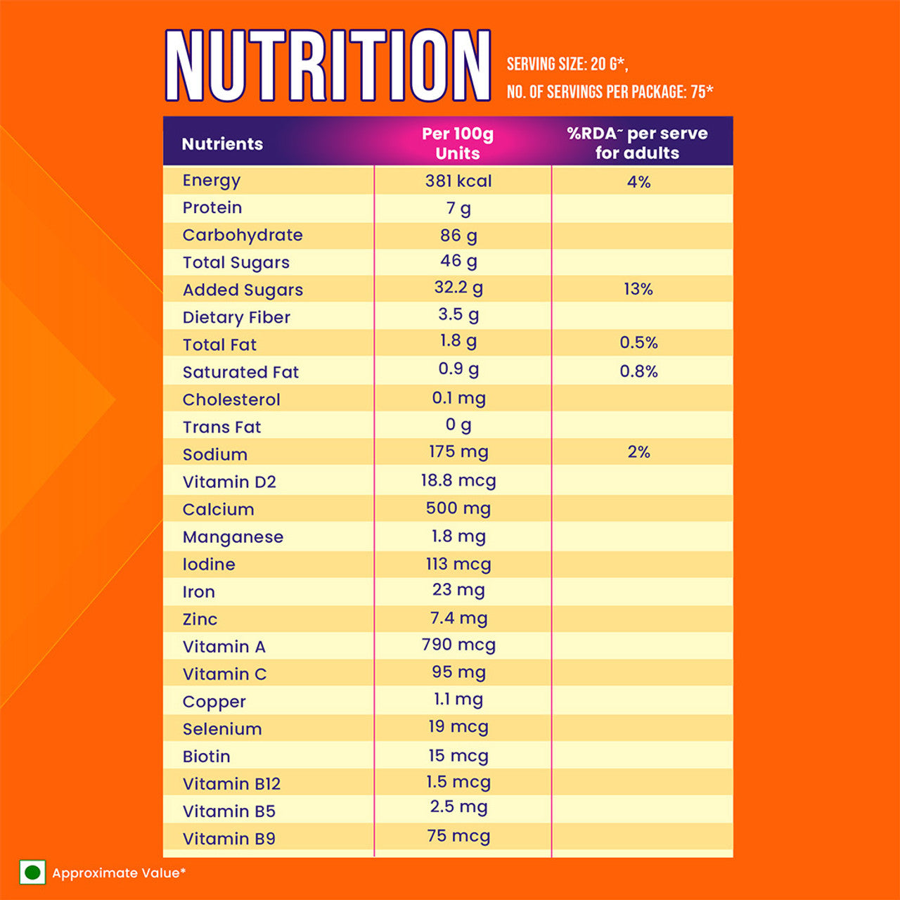 BOURNVITA Chocolate Nutrition Drink (1500 g)