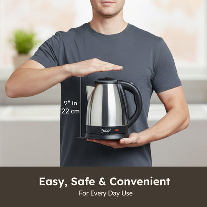 Prestige PKOSS Electric Kettle (1.5 L, Silver)