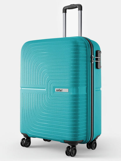 SAFARI Small Cabin Suitcase (55 cm) 8 Wheels - Eclipse Neo 55 - Teal, Silver