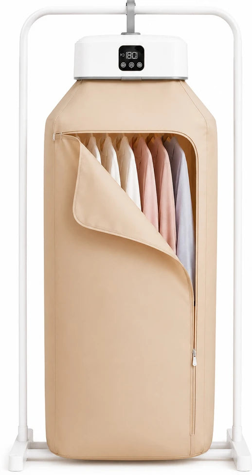 IMPORTED Foldable Electric Clothes Dryer & Warmer Rack Portable Quick Drying Solution with Smart Timer & Auto-Off Safety for Monsoon/Apartments