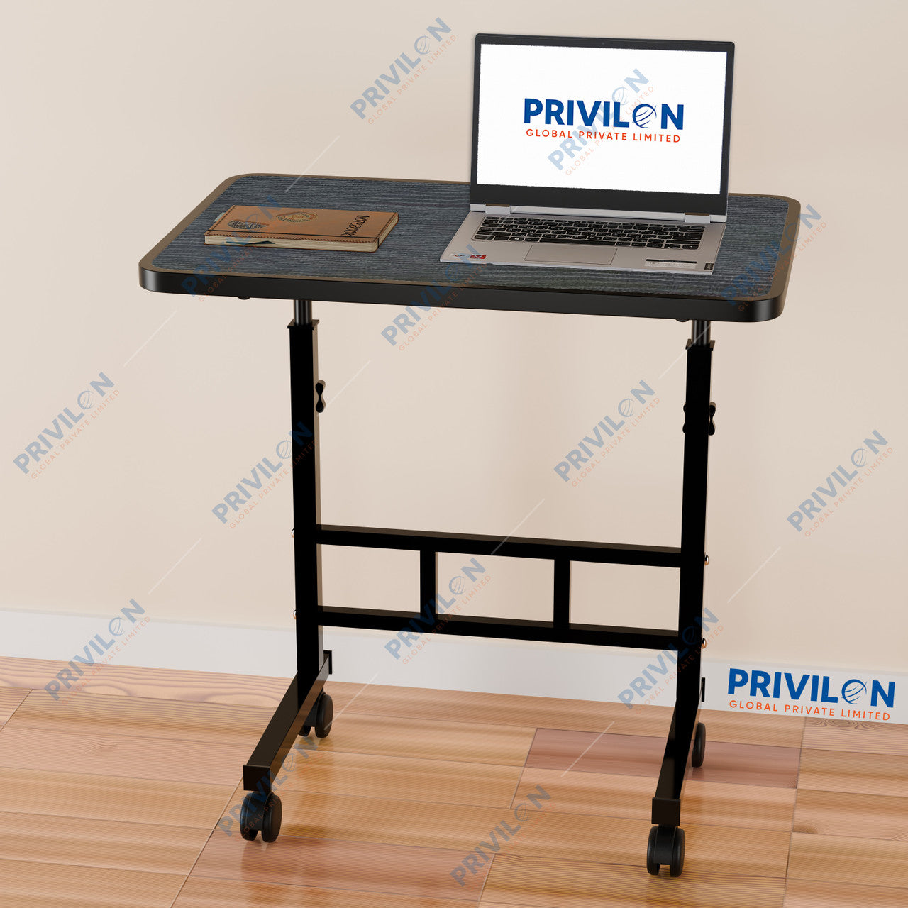 PRIVILON HEIGHT ADJUSTABLE Metal Portable Laptop Table
