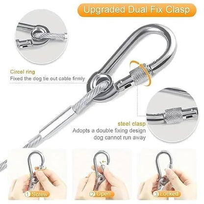 Heavy steel clothes Drying rope 10 meter with Hooks-Duty Clothes Drying Rope with Hooks – 10 Meter Strong Silver Clothesline for Balcony, Camping, Dorm & Travel, Durable Laundry Line for Clothes, Towels & Outdoor Gear