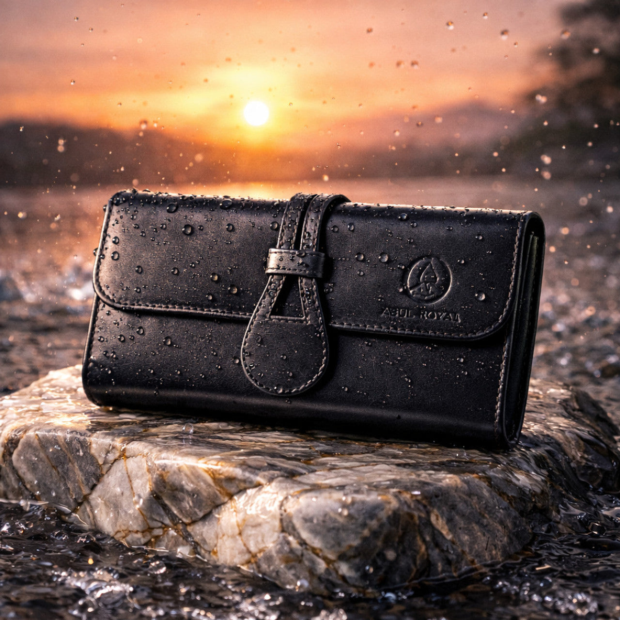 Abul royal Women Trendy, Formal Black Genuine Leather Wallet (6 Card Slots)